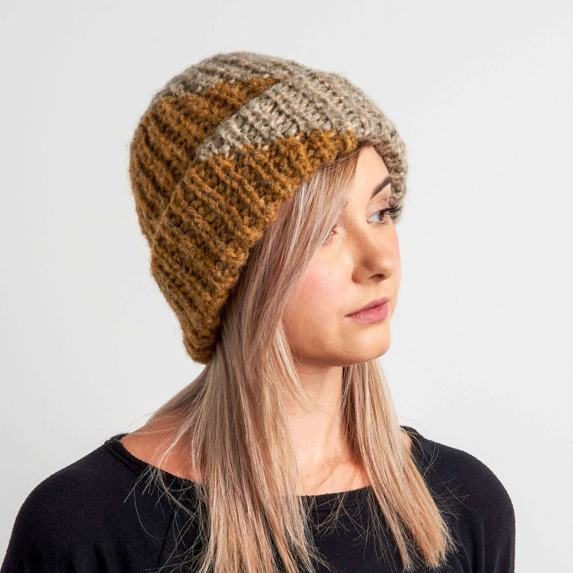 Patons Oversized Brim Knit Hat