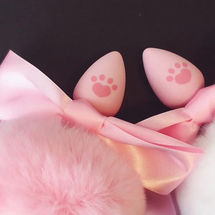 Paw Print Luxury Bunny Tail Plugs