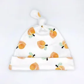 Peachy Keen Baby Hat (0-3M) - Organic Cotton