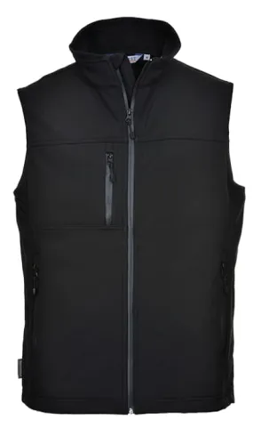 Portwest Fleece lined Softshell Waterproof Bodywarmer/gilet - TK51