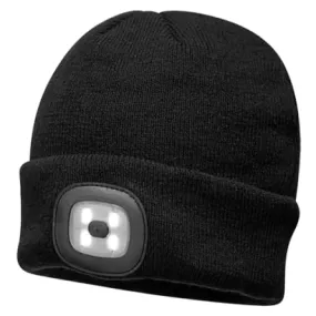 Portwest Light Up Beanie Rechargeable LED Beanie Hat - B029