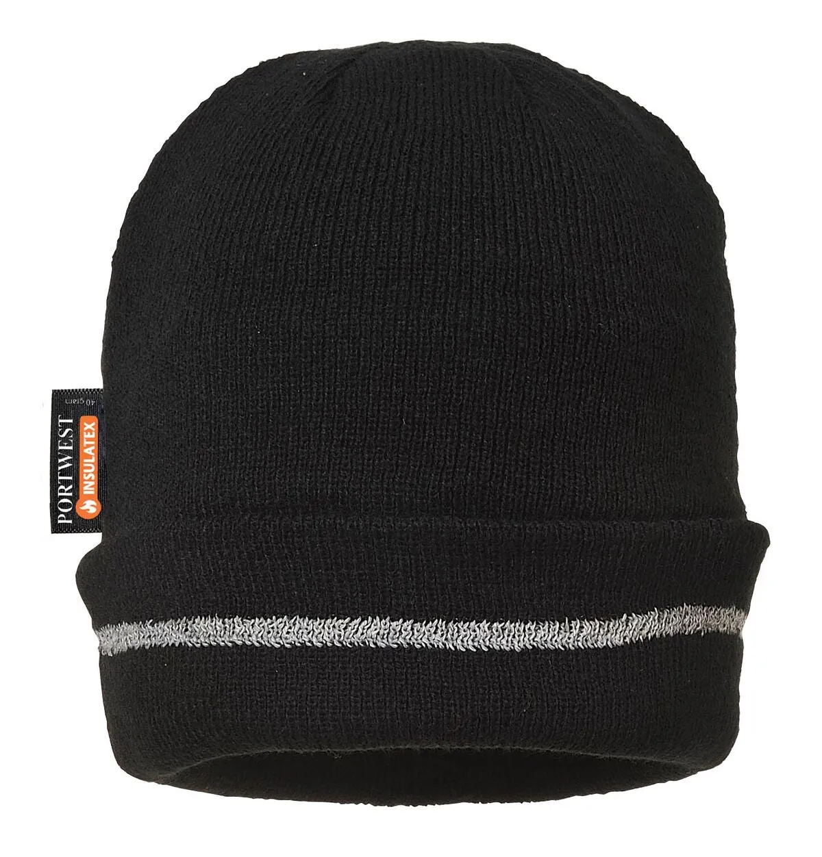 Portwest Reflective Trim Knit Cap Insulatex Lined #B023