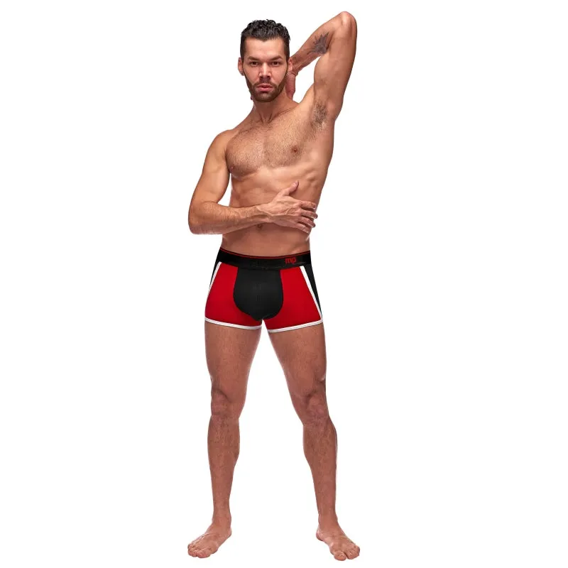 Retro Sport Panel Short - Large - Black/ Red