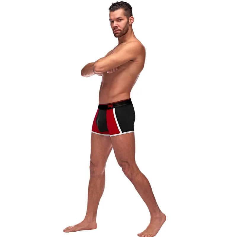 Retro Sport Panel Short - Large - Black/ Red