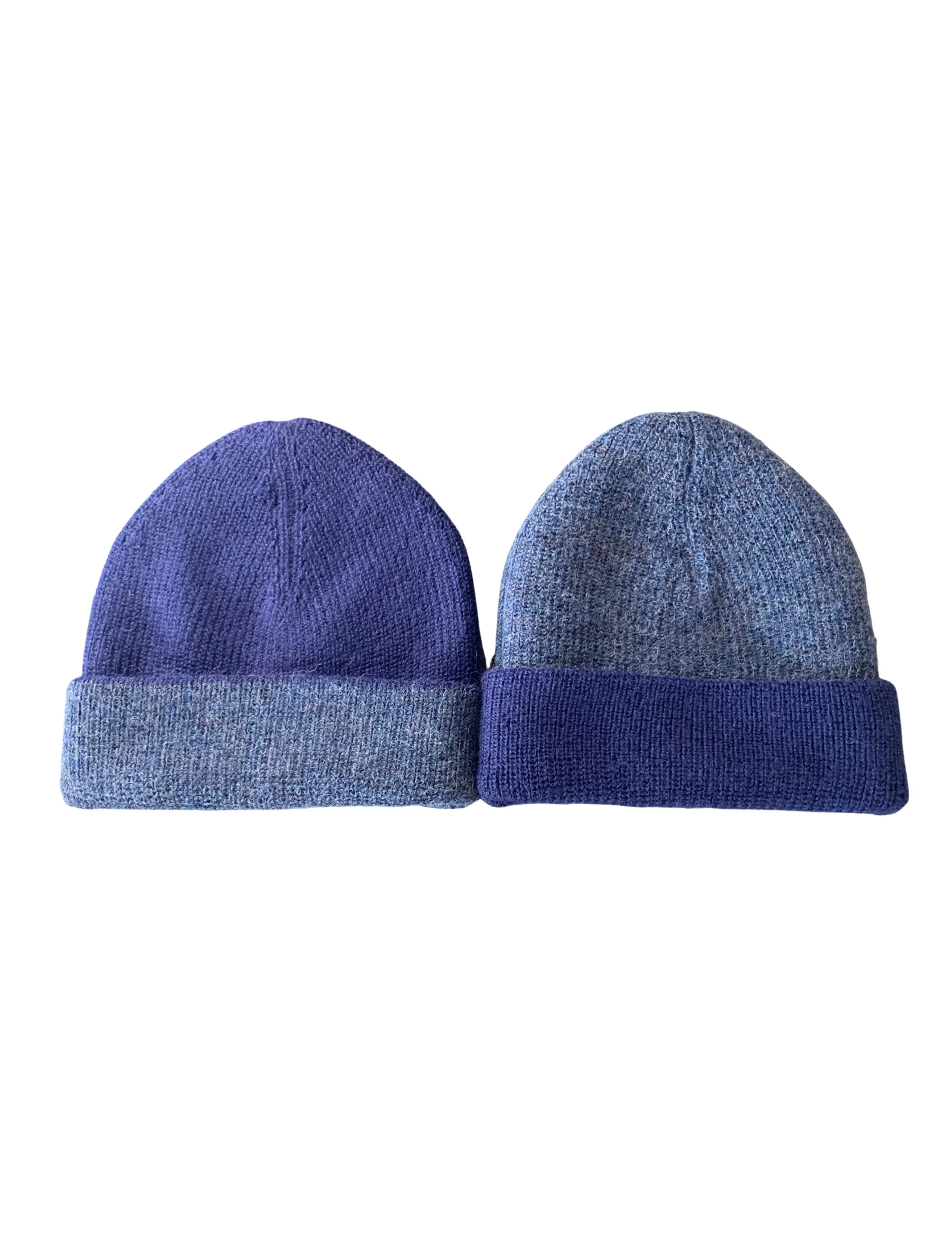 Reversible Knit Alpaca Hat