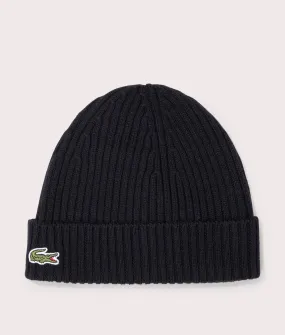 Ribbed Wool Beanie