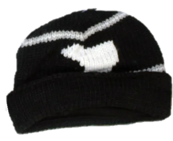 Roll Up Tuque / Hat for Men and Women. 100% Wool with Fleece Lining. Handmade in Nepal.