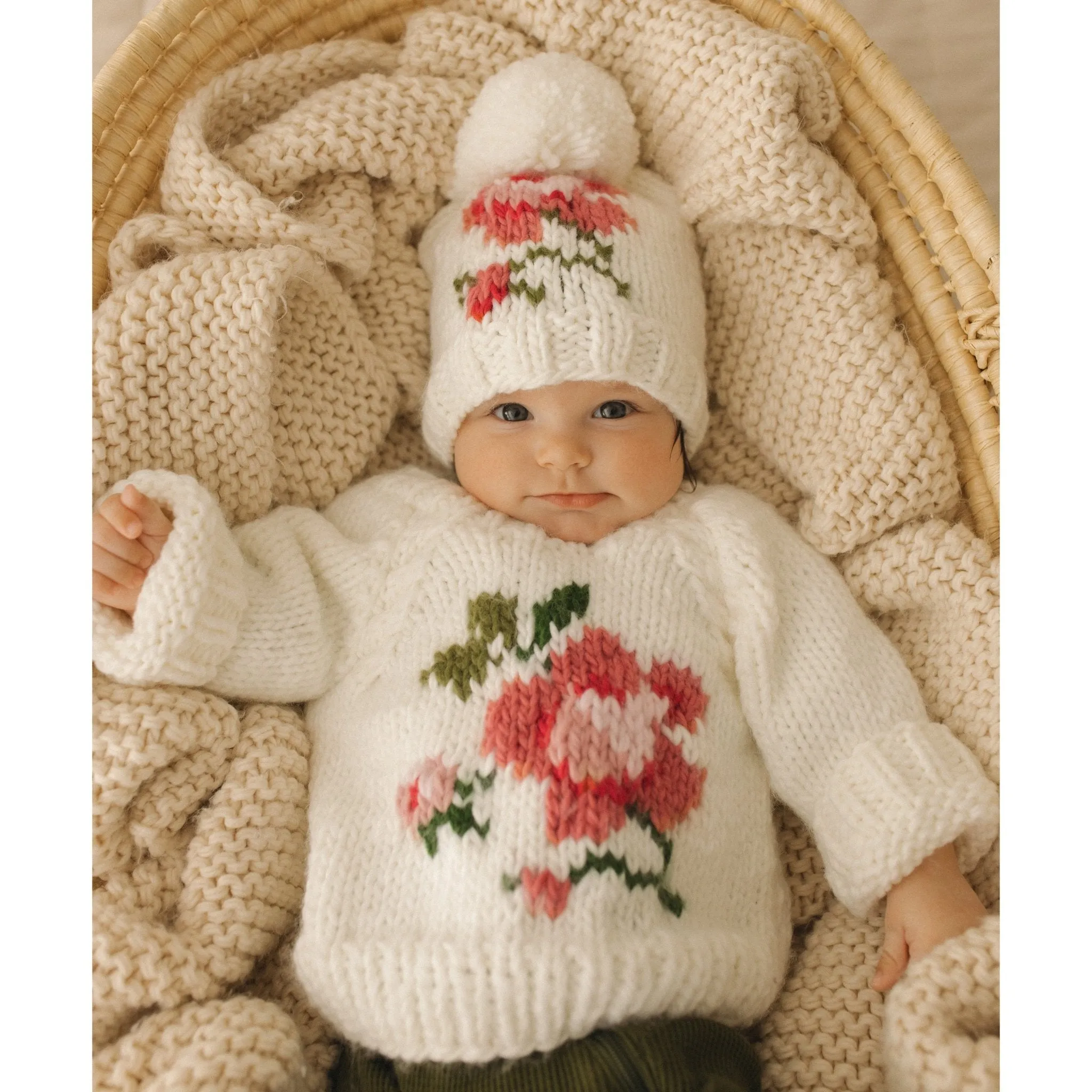 Rose Crew Neck Sweater for Baby & Toddler