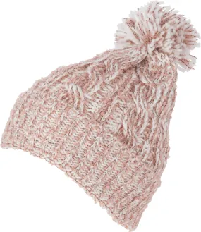 Sakkas Greer Unisex Heathered Textured Knit Pom Pom Beanie Hat