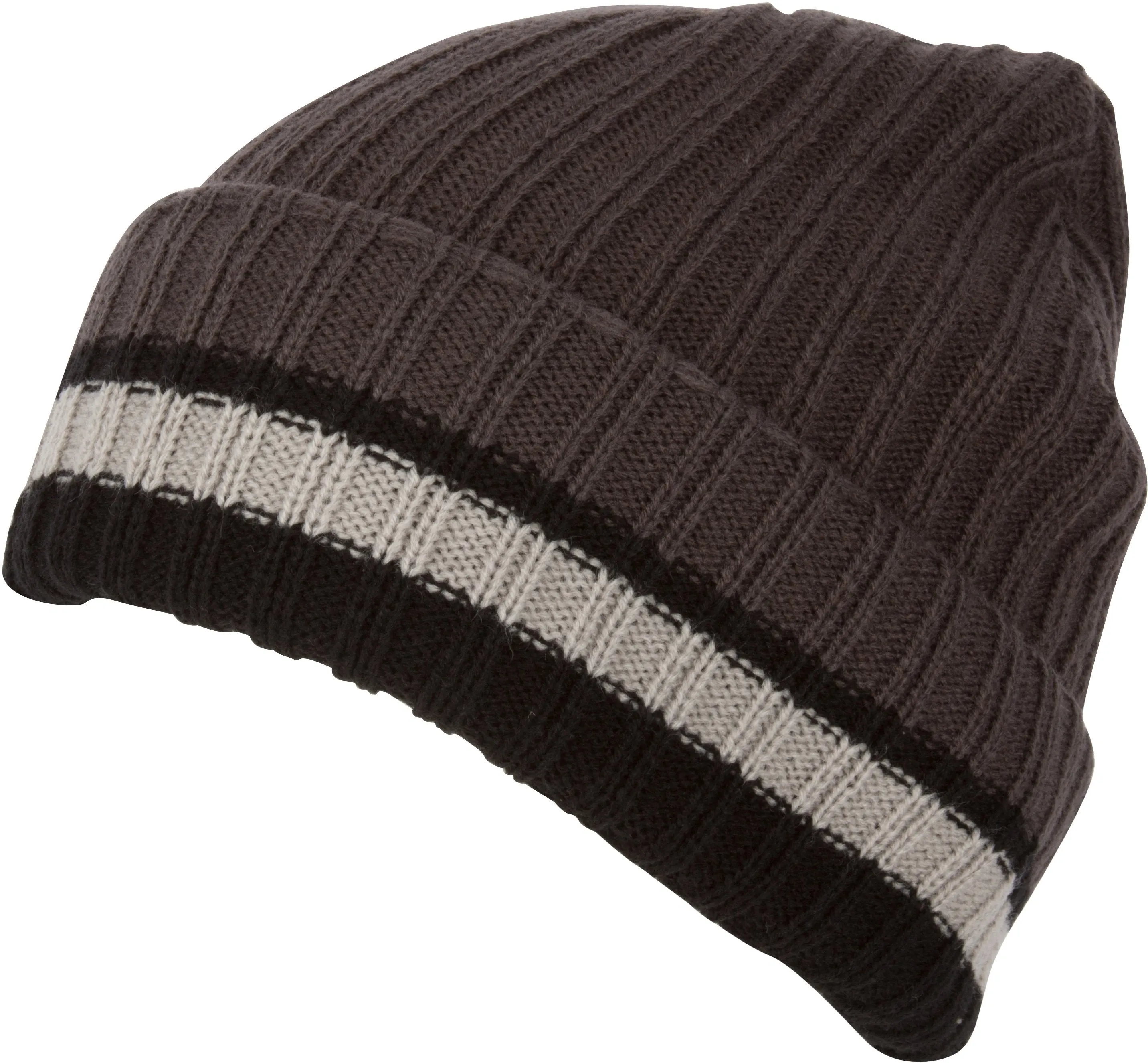 Sakkas Sam Unisex Ribbed Stripe Beanie Cap