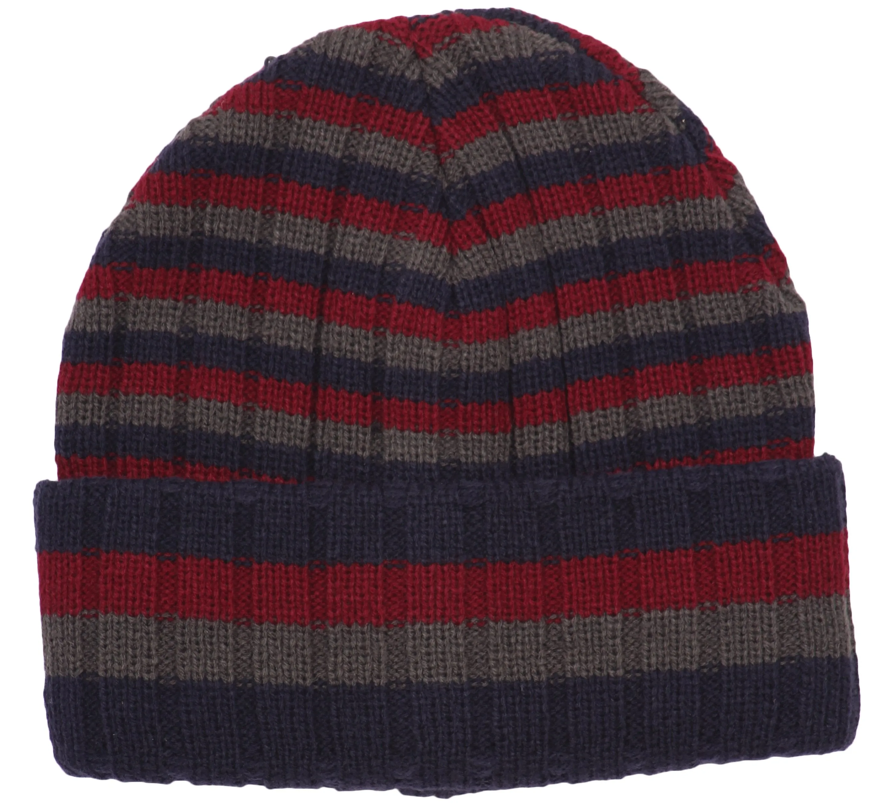 Sakkas Sam Unisex Ribbed Stripe Beanie Cap