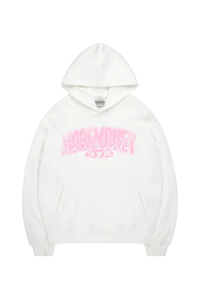 SIGNATURE CREST WAFFLE HOODIE OFF WHITE