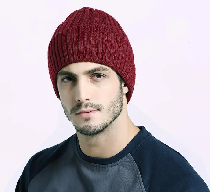 Slouchy Knit Beanie for Men