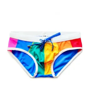 Solid Rainbow Color Style Brief Underwear