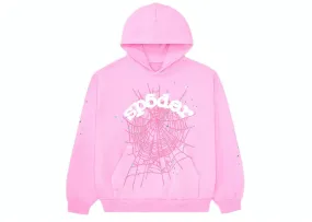 Sp5der Web Hoodie " PINK" FW23