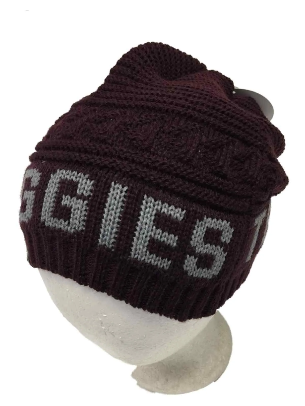 Texas A&M Aggies TOW Maroon Leisure Knit Slouchy Hipster Hanging Beanie Hat Cap