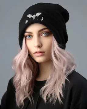 Twilight Beanie - Men & Women Grunge Aesthetic Vegan Knit Hat Accessories Witchy Alt Style Dark Academia Hats