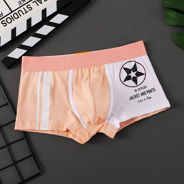 Two-Toned Color Cotton Boxer