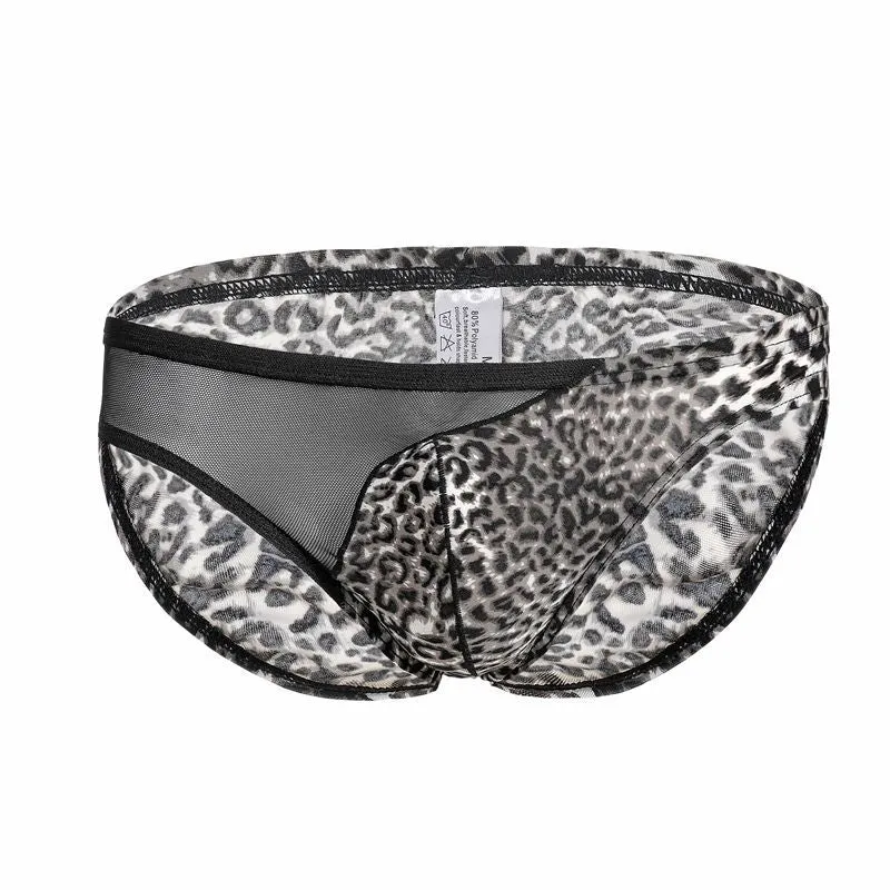 U Convex Half Leopard Pattern Briefs