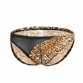 U Convex Half Leopard Pattern Briefs