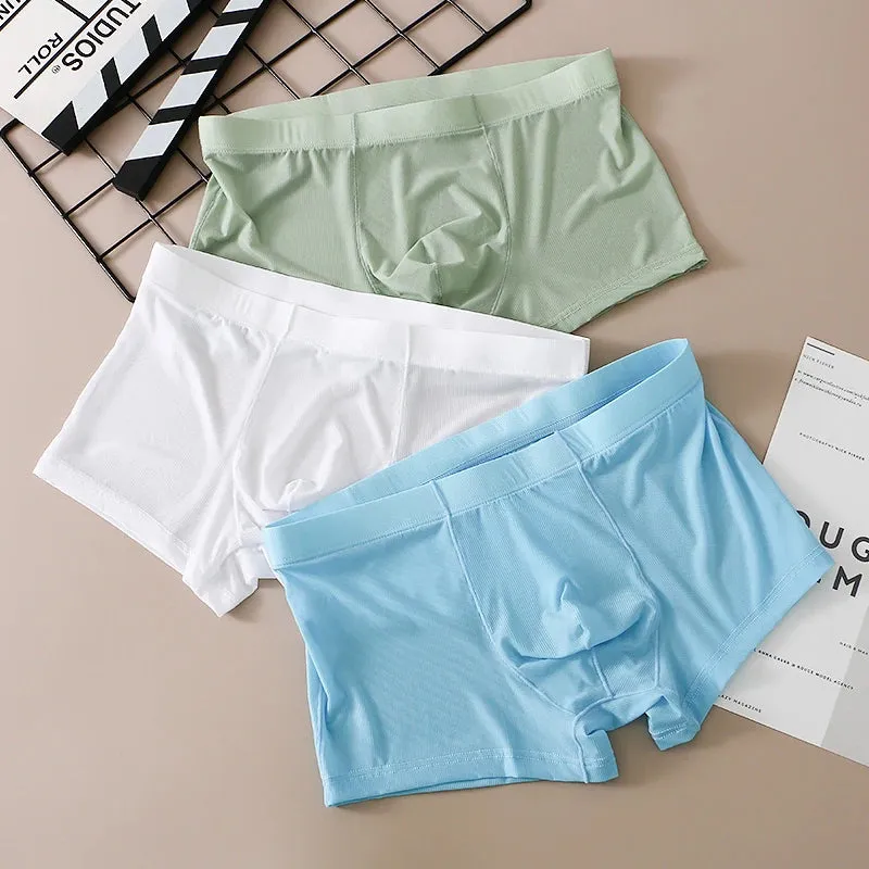 Ultra-thin Breathable Solid Boxer