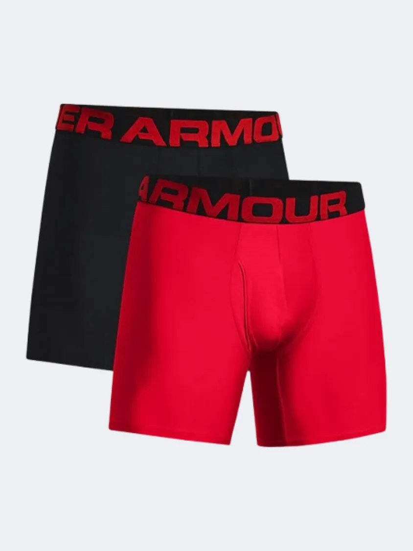 Under Armour Tech 6 Inch  Men Training Underwear Red/Black