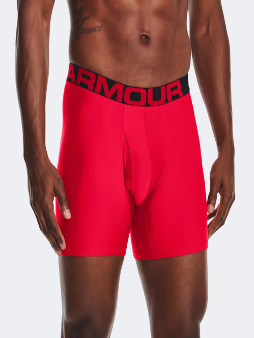 Under Armour Tech 6 Inch  Men Training Underwear Red/Black