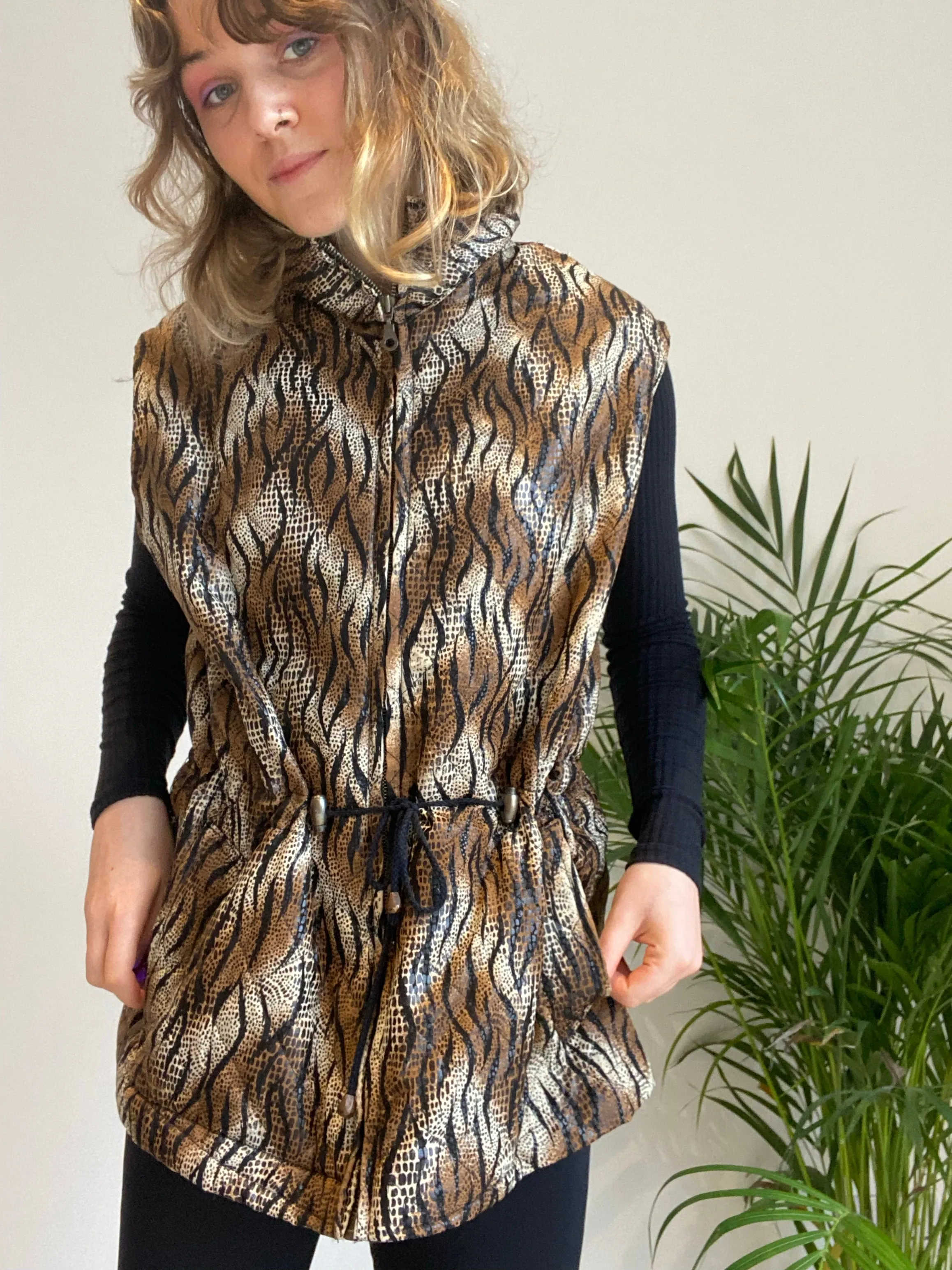 Vintage Cheetah Gilet (M)