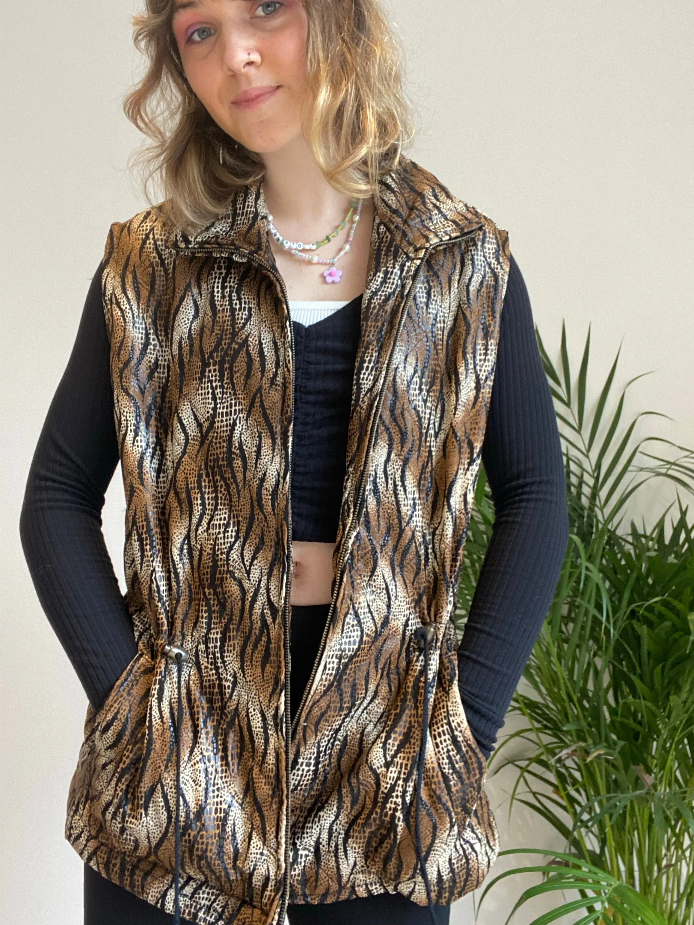 Vintage Cheetah Gilet (M)