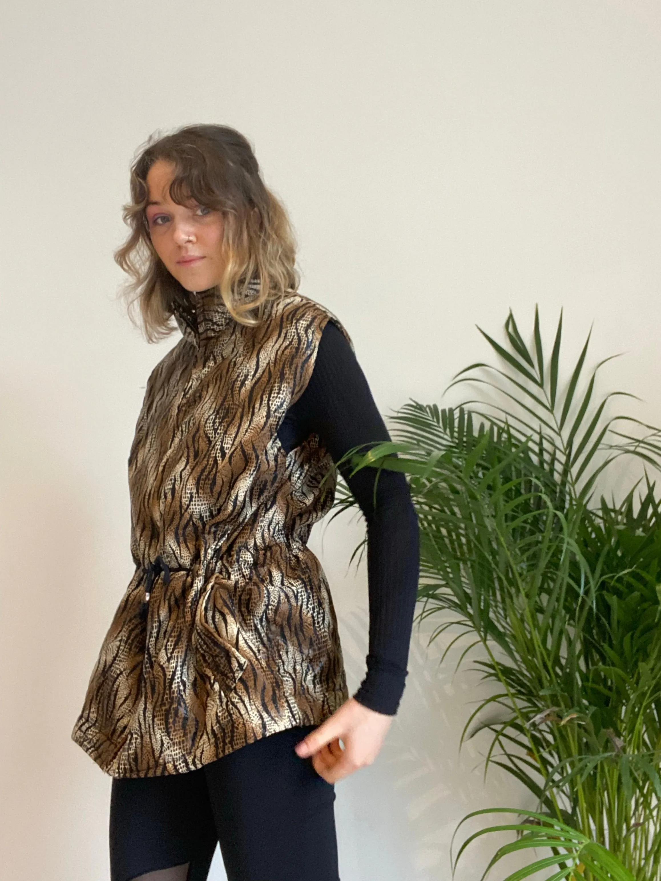 Vintage Cheetah Gilet (M)