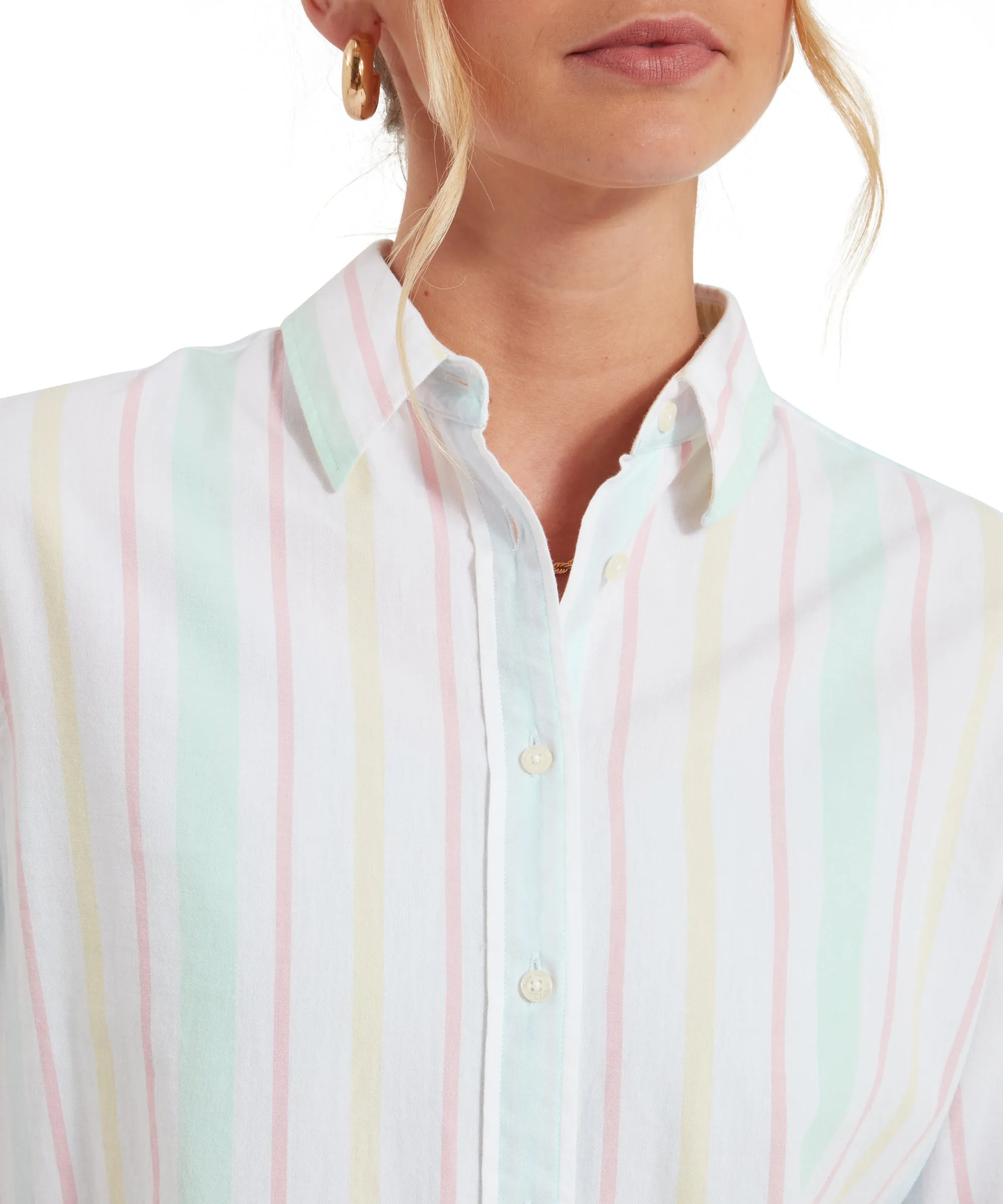 Walberswick Cotton Shirt - Multi Stripe