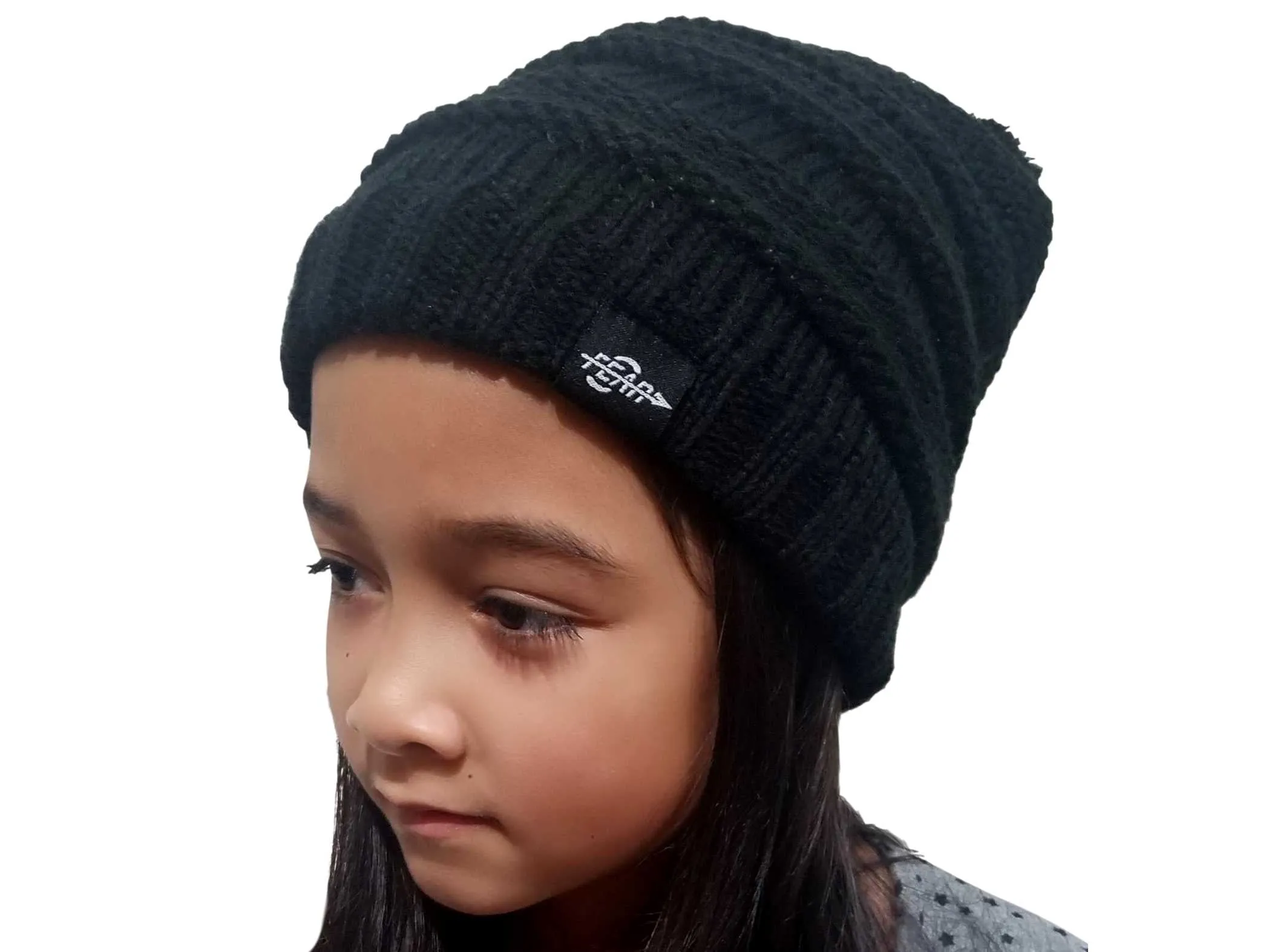 Warmest Plush Insulated Black Beanie Hat Winter Beanies Knitted Warm Cold Weather Beanie Hats