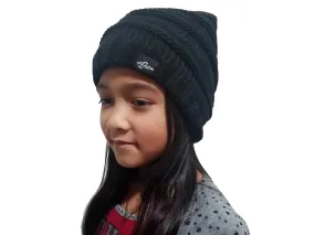 Warmest Plush Insulated Black Beanie Hat Winter Beanies Knitted Warm Cold Weather Beanie Hats