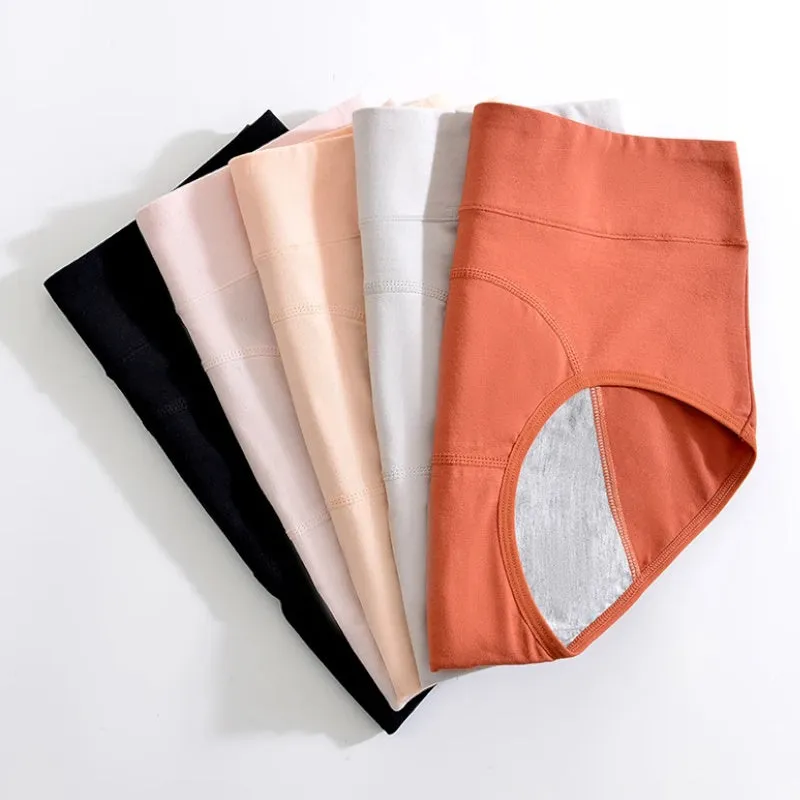 Washable Incontinence Underwear High Waist Period Underwear Menstruation Underpants Postpartum Women