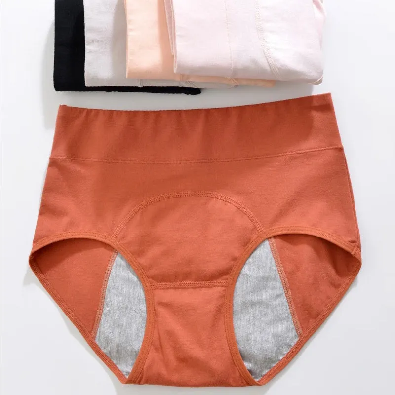 Washable Incontinence Underwear High Waist Period Underwear Menstruation Underpants Postpartum Women