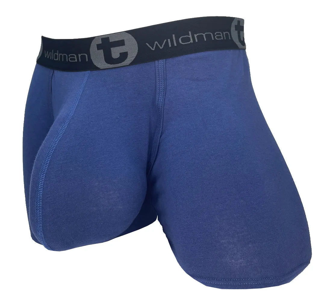 WildmanT Cotton Monster Cock 5" Inseam Boxer Brief Dark Blue