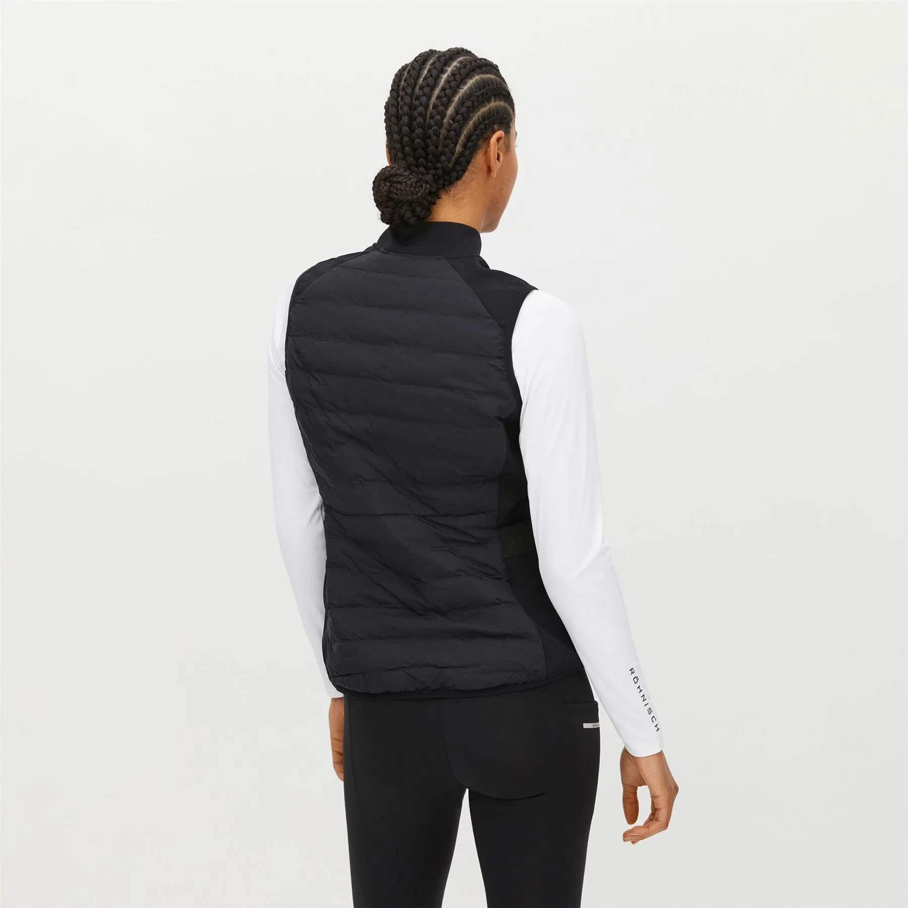 Womens Force Regular Fit Full Zip Gilet Black - AW24