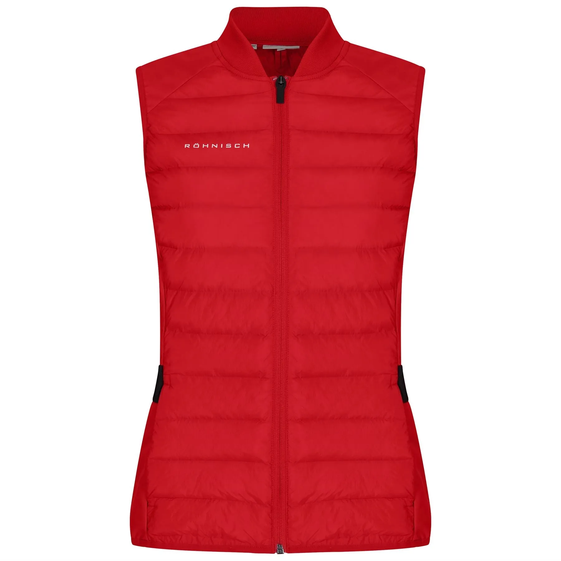 Womens Force Regular Fit Full Zip Gilet Flame Scarlet - SS24