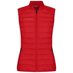 Womens Force Regular Fit Full Zip Gilet Flame Scarlet - SS24