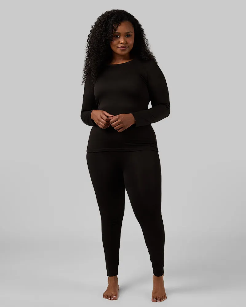 WOMEN'S MIDWEIGHT BRUSHED BASELAYER SCOOP TOP