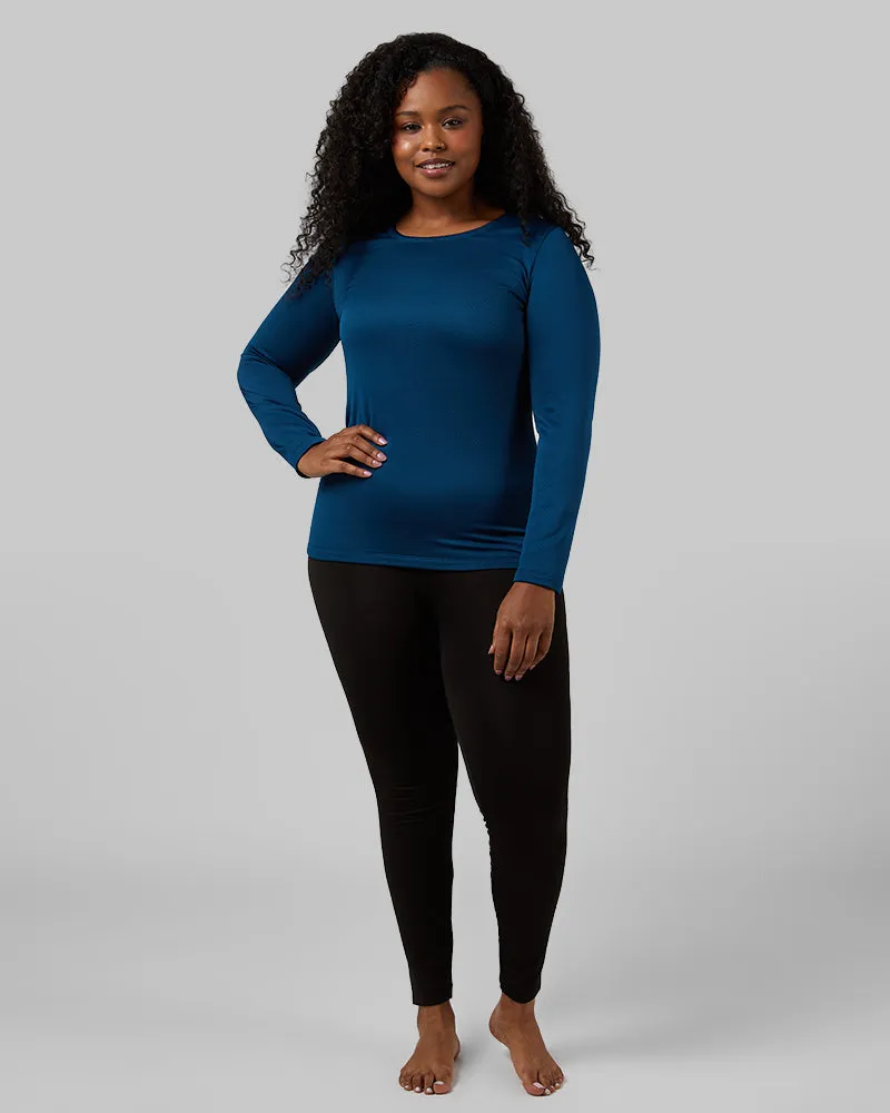 WOMEN'S MIDWEIGHT BRUSHED BASELAYER SCOOP TOP