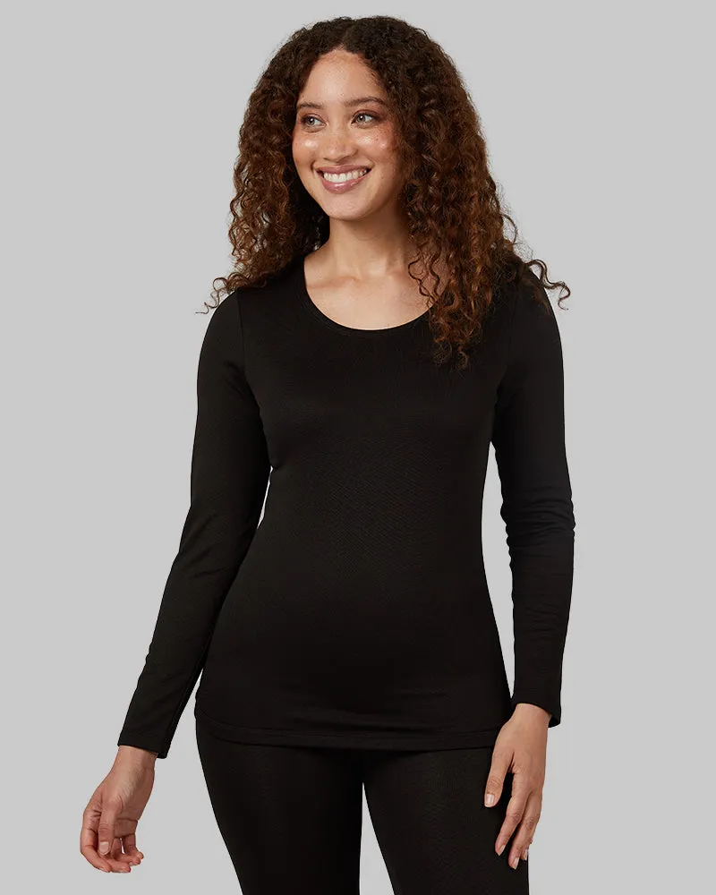 WOMEN'S MIDWEIGHT BRUSHED BASELAYER SCOOP TOP