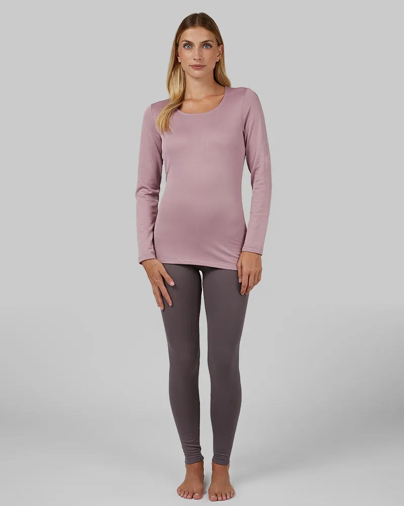 WOMEN'S MIDWEIGHT BRUSHED BASELAYER SCOOP TOP