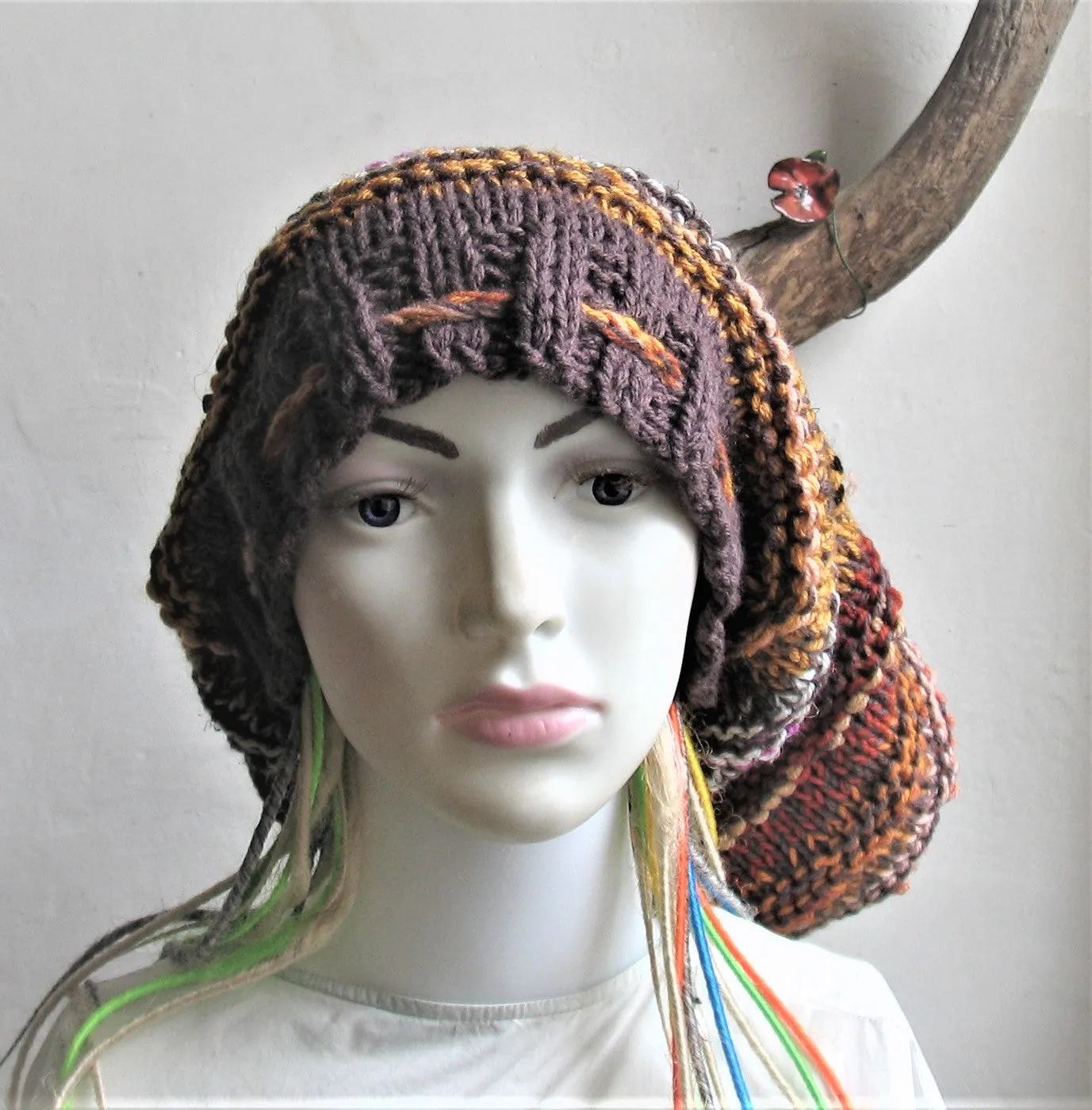 XXL Dreads Long Tube Hat Beanie Dreadlock Sock Oversized Slouchy Unisex Winter Slouchy Hat Knit Rasta Tam Hippie Boho Headband Dreadstyles  Buggy Hat Dreads reggae Bob Marley Hat