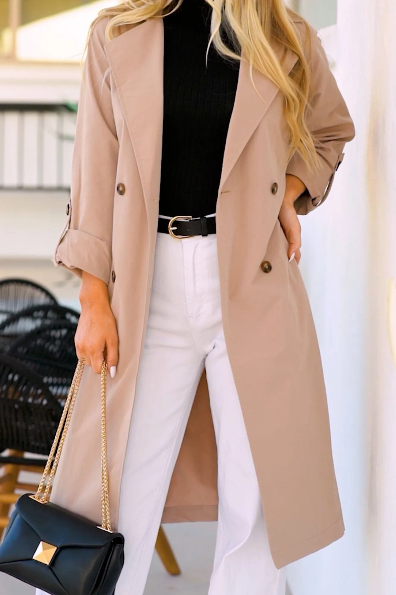 Yvette Khaki Trench Coat